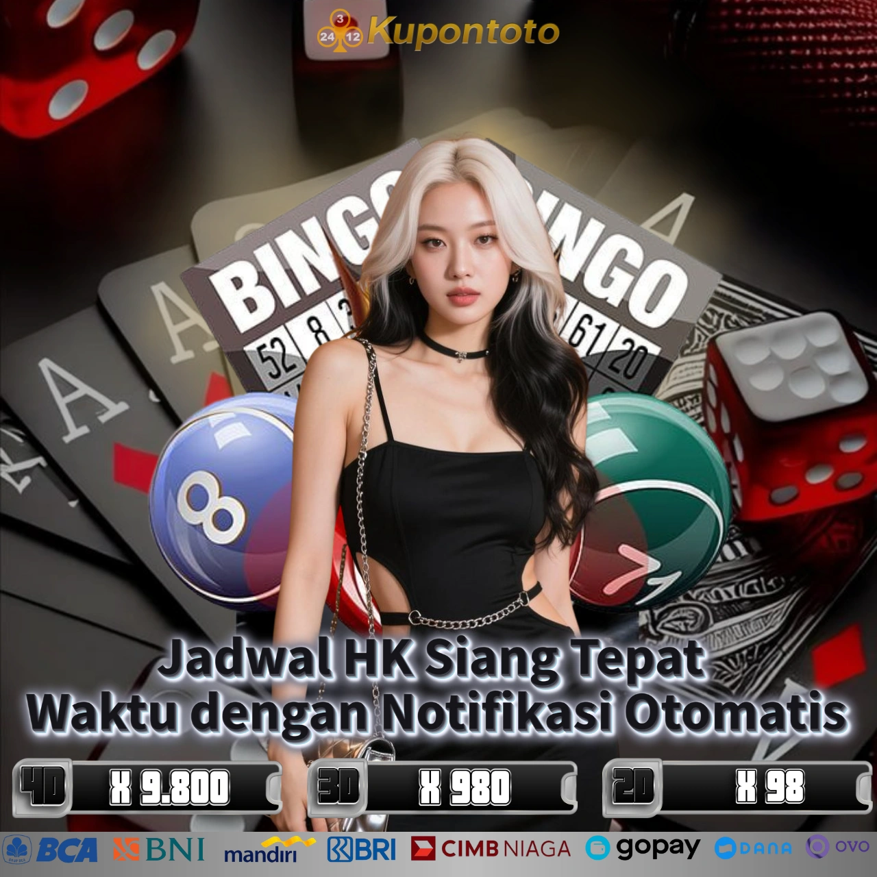 Kupontoto - Jadwal HK Siang Tepat Waktu dengan Notifikasi Otomatis - WooCommerce eCommerce